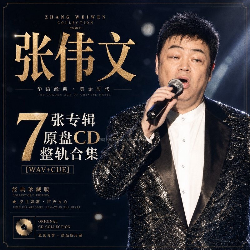 张伟文 ｜7张专辑原盘CD整轨合集[WAV+CUE]