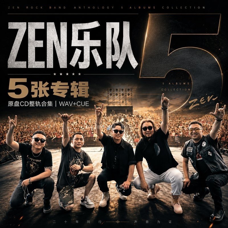 ZEN乐队 ｜5张专辑原盘CD整轨合集[WAV+CUE]
