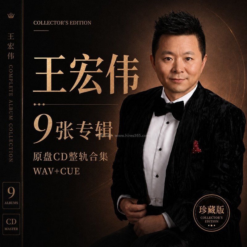 王宏伟 ｜9张专辑原盘CD整轨合集[WAV+CUE]