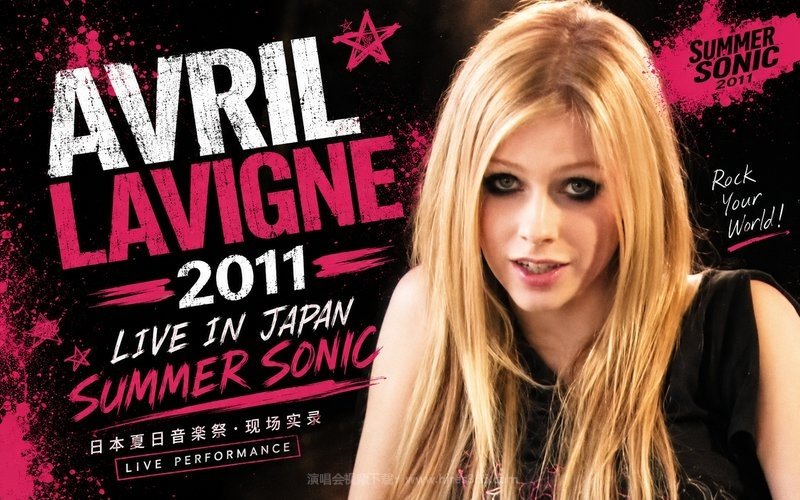 艾薇儿 Avril Lavigne – 2011 Live in Japan Summer Sonic 现场封面
