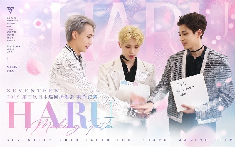 SEVENTEEN – 2019 第三次日本巡回演唱会 制作花絮 SEVENTEEN 2019 JAPAN TOUR ‘HARU’ MAKING FILM 现场封面
