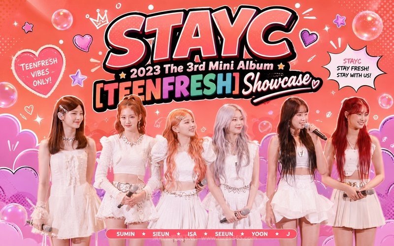 STAYC – 2023 The 3rd Mini Album [TEENFRESH] Showcase 现场封面
