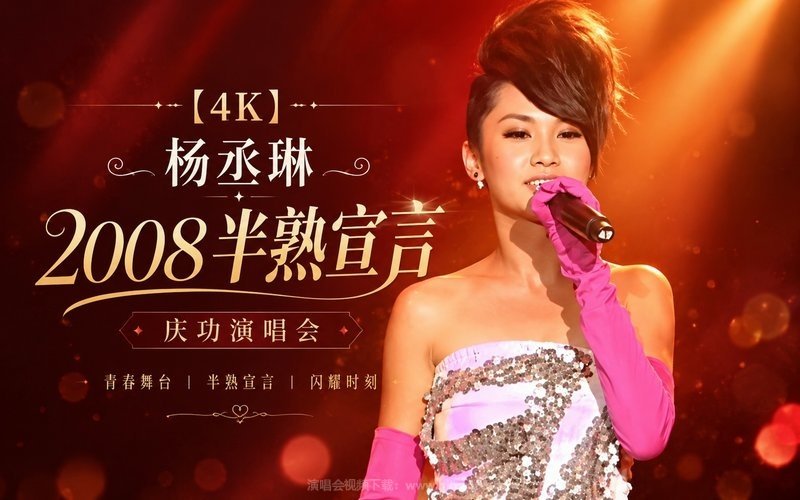 【4K】杨丞琳 – 2008 半熟宣言 庆功演唱会 现场封面