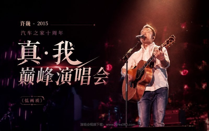 许巍 – 2015 汽车之家十周年真·我巅峰演唱会（低画质） 现场封面