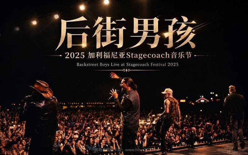 后街男孩 – 2025 加利福尼亚Stagecoach音乐节 Backstreet Boys Live at Stagecoach Festival 2025 现场封面