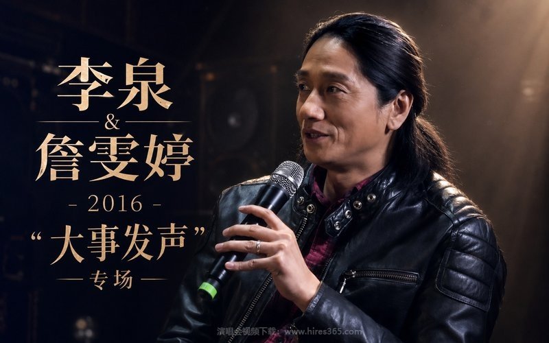 李泉 & 詹雯婷 – 2016  “大事发声”专场 现场封面