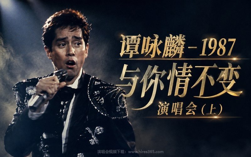 谭咏麟 – 1987 与你情不变演唱会（上） 现场封面