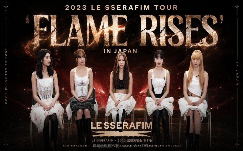 LE SSERAFIM – 2023 巡回演唱会 日本场 2023 LE SSERAFIM TOUR ‘FLAME RISES’ IN JAPAN 现场封面