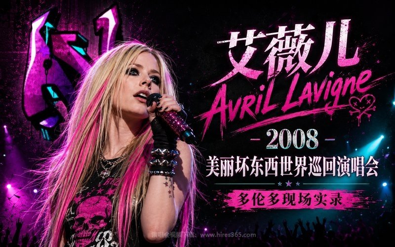 艾薇儿 Avril Lavigne – 2008 美丽坏东西世界巡回演唱会 多伦多现场实录 现场封面
