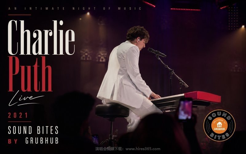 Charlie Puth – 2021 Sound Bites by Grubhub 现场封面