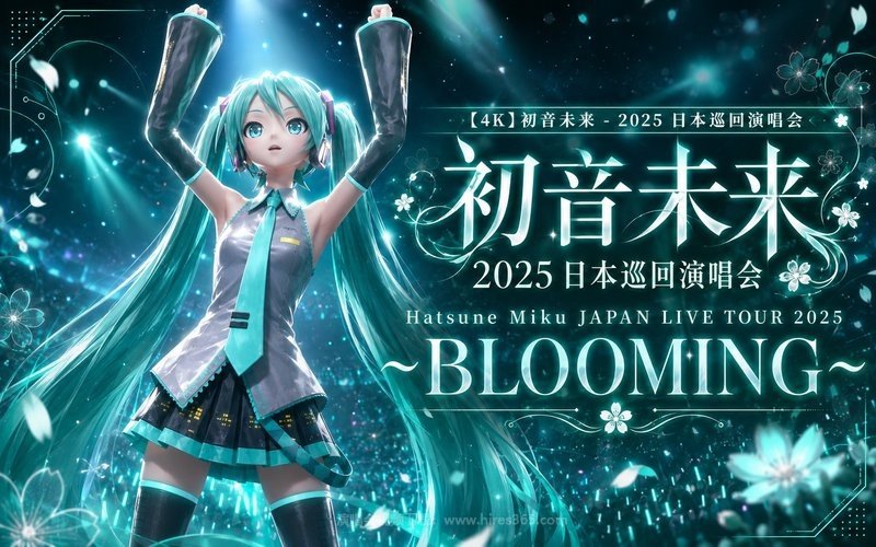 【4K】初音未来 – 2025 日本巡回演唱会 Hatsune Miku JAPAN LIVE TOUR 2025 ～BLOOMING～ 现场封面