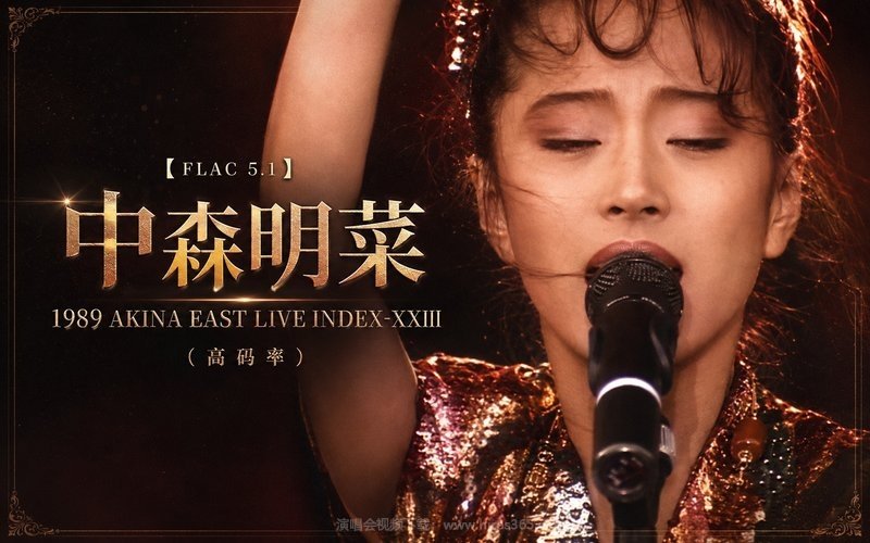 【FLAC 5.1】中森明菜 – 1989 AKINA EAST LIVE INDEX-XXIII（高码率） 现场封面