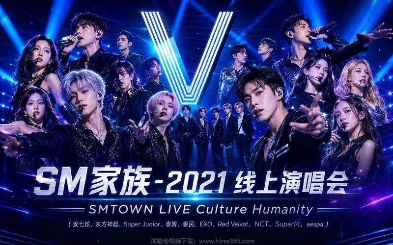 SM家族 – 2021 线上演唱会 SMTOWN LIVE Culture Humanity（安七炫、东方神起、Super Junior、泰妍、、泰民、EXO、Red Velvet、NCT、SuperM、aespa） 现场封面