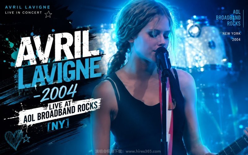 艾薇儿 Avril Lavigne – 2004 Live at AOL Broadband Rocks [NY] 现场封面