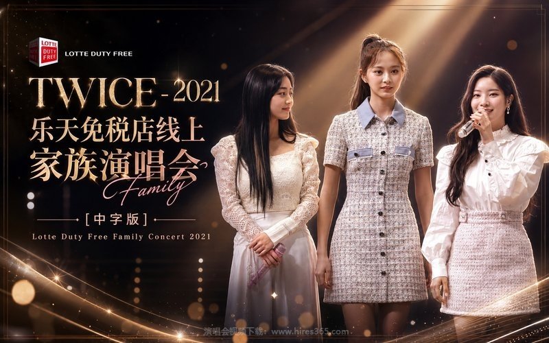 TWICE – 2021 乐天免税店线上家族演唱会 [中字版] Lotte Duty Free Family Concert 2021 现场封面