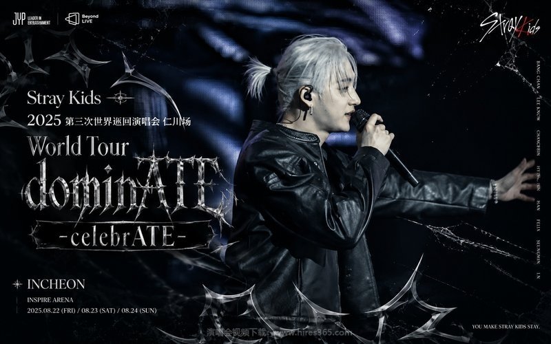 Stray Kids – 2025 第三次世界巡回演唱会 仁川场 Stray Kids World Tour 〈dominATE – celebrATE〉 现场封面