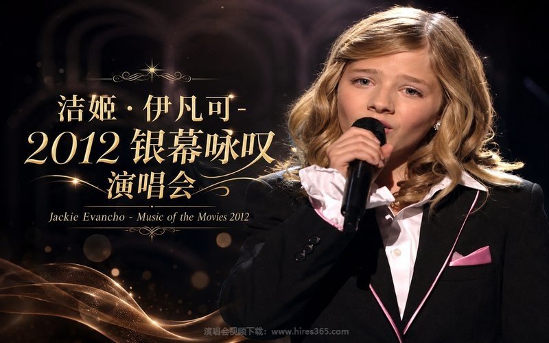 洁姬·伊凡可 – 2012 银幕咏叹演唱会 Jackie Evancho – Music of the Movies 2012 现场封面