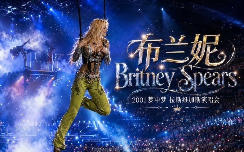 布兰妮 Britney Spears – 2001 梦中梦 拉斯维加斯演唱会 现场封面