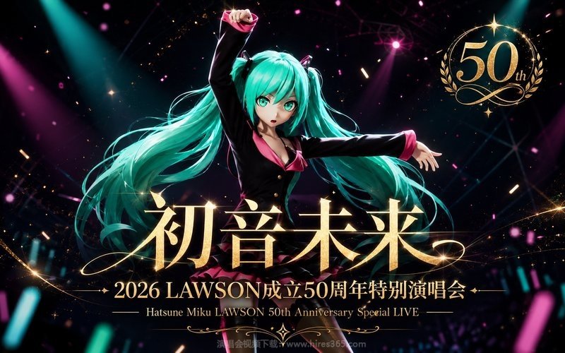 初音未来 – 2026 LAWSON成立50周年特别演唱会 Hatsune Miku LAWSON 50th Anniversary Special LIVE 现场封面