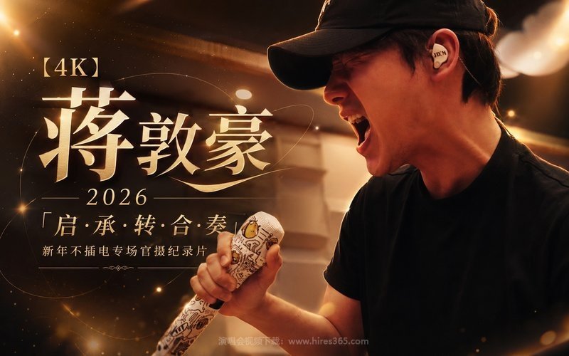 【4K】蒋敦豪 – 2026 「启·承·转·合·奏」新年不插电专场官摄纪录片 现场封面