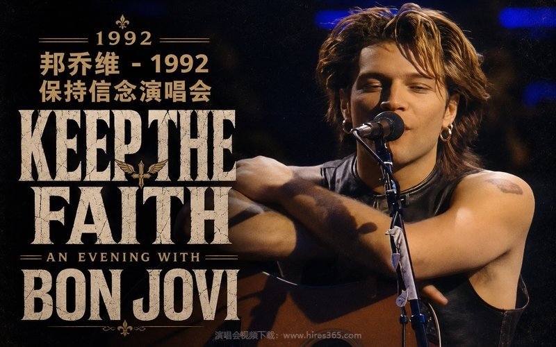 邦乔维 – 1992 保持信念演唱会 Keep the Faith An Evening with Bon Jovi 现场封面