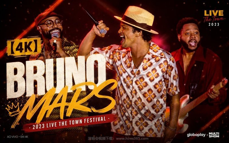 【4K】Bruno Mars – 2023 Live The Town Festival 现场封面