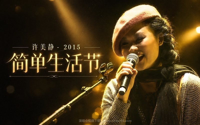 许美静 – 2015 简单生活节 现场封面
