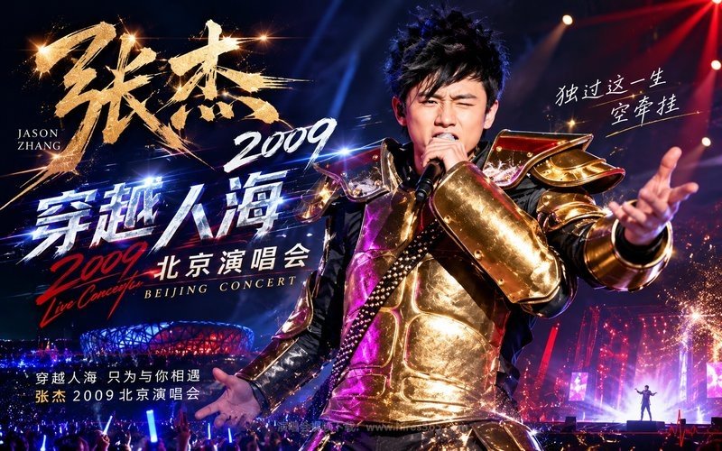 张杰 – 2009 穿越人海北京演唱会 现场封面