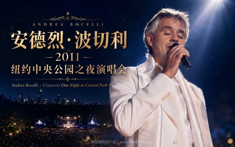 安德烈·波切利 – 2011 纽约中央公园之夜演唱会 Andrea Bocelli – Concerto One Night in Central Park 现场封面