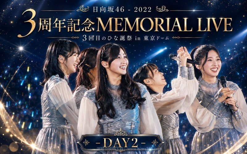 日向坂46 – 2022 3周年記念MEMORIAL LIVE 3回目のひな誕祭 in 東京ドーム -DAY2- 现场封面