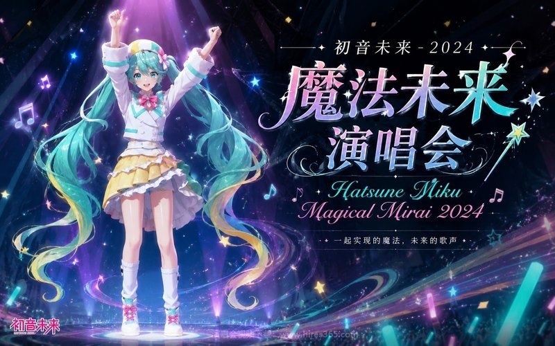初音未来 – 2024 魔法未来演唱会 Hatsune Miku Magical Mirai 2024 现场封面