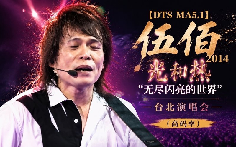 【DTS MA5.1】伍佰 – 2014 光和热“无尽闪亮的世界”台北演唱会（高码率） 现场封面