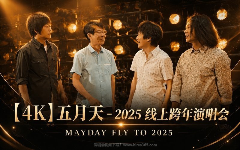 【4K】五月天 – 2025 线上跨年演唱会 MAYDAY FLY TO 2025​ 现场封面
