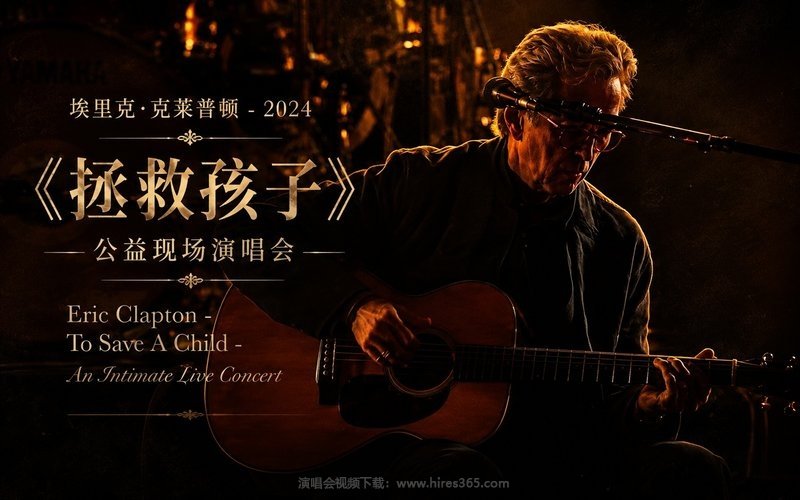 埃里克·克莱普顿 – 2024 《拯救孩子》公益现场演唱会 Eric Clapton – To Save A Child – An Intimate Live Concert 现场封面