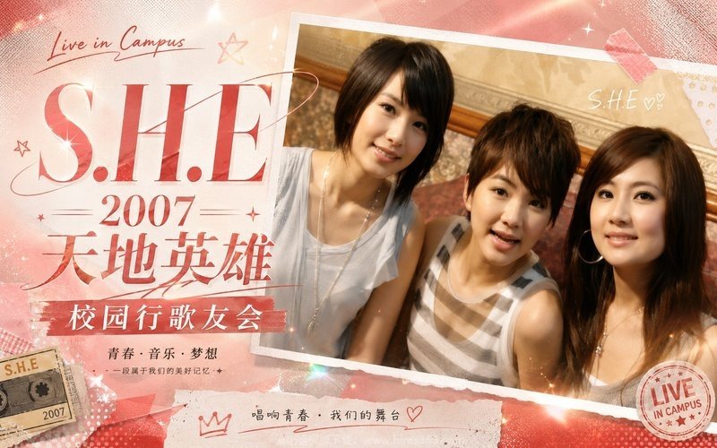 S.H.E – 2007 天地英雄校园行歌友会 现场封面