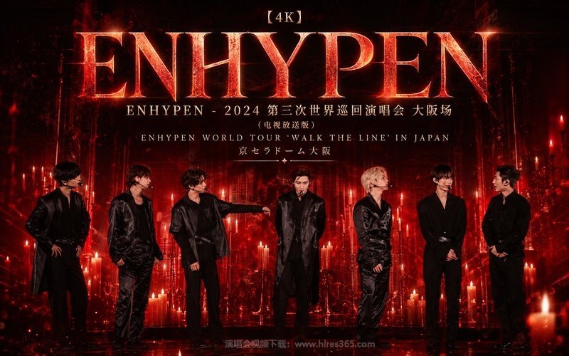 【4K】ENHYPEN – 2024 第三次世界巡回演唱会 大阪场 (电视放送版) ENHYPEN WORLD TOUR ‘WALK THE LINE’ IN JAPAN 京セラドーム大阪 现场封面