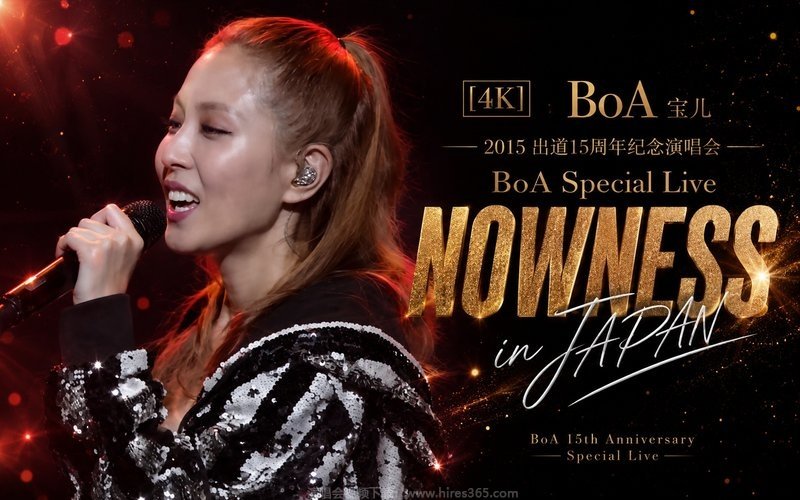 【4K】BoA宝儿 – 2015 出道15周年纪念演唱会 BoA Special Live NOWNESS in JAPAN 现场封面