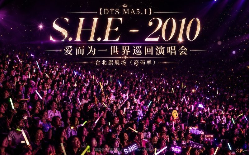 【DTS MA5.1】S.H.E – 2010 爱而为一世界巡回演唱会 台北旗舰场（高码率） 现场封面