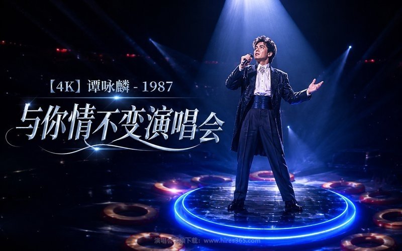 【4K】谭咏麟 – 1987 与你情不变演唱会 现场封面