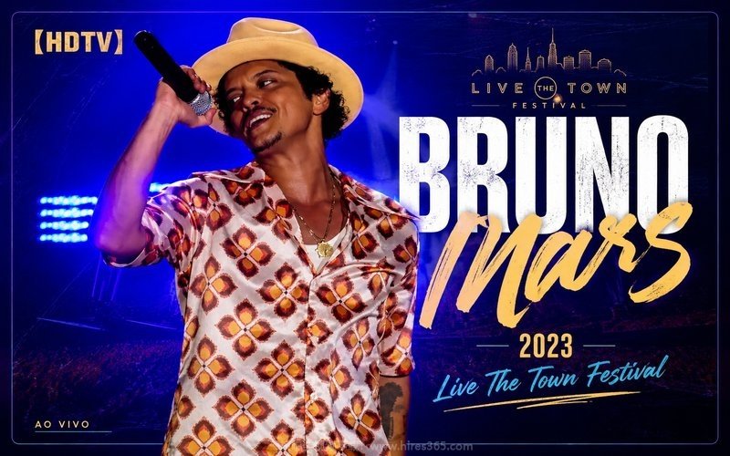 【HDTV】Bruno Mars – 2023 Live The Town Festival 现场封面