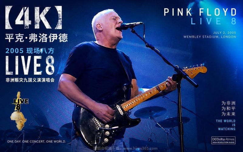 【4K】平克·弗洛伊德 – 2005 现场八方Live8 非洲赈灾九国义演演唱会 Pink Floyd Live 8 现场封面