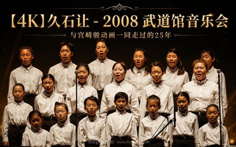 【4K】久石让 – 2008 武道馆音乐会 与宫崎骏动画一同走过的25年 现场封面