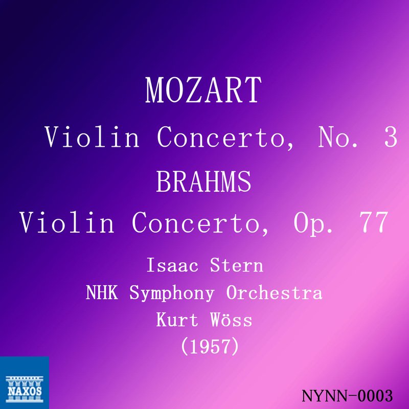 Audience – Mozart & Brahms- Violin Concerti (Live)
