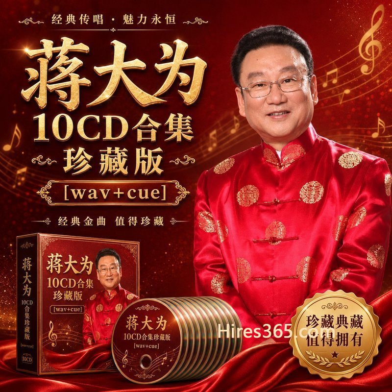 蒋大为 10CD原盘抓轨珍藏合集 [WAV+CUE]